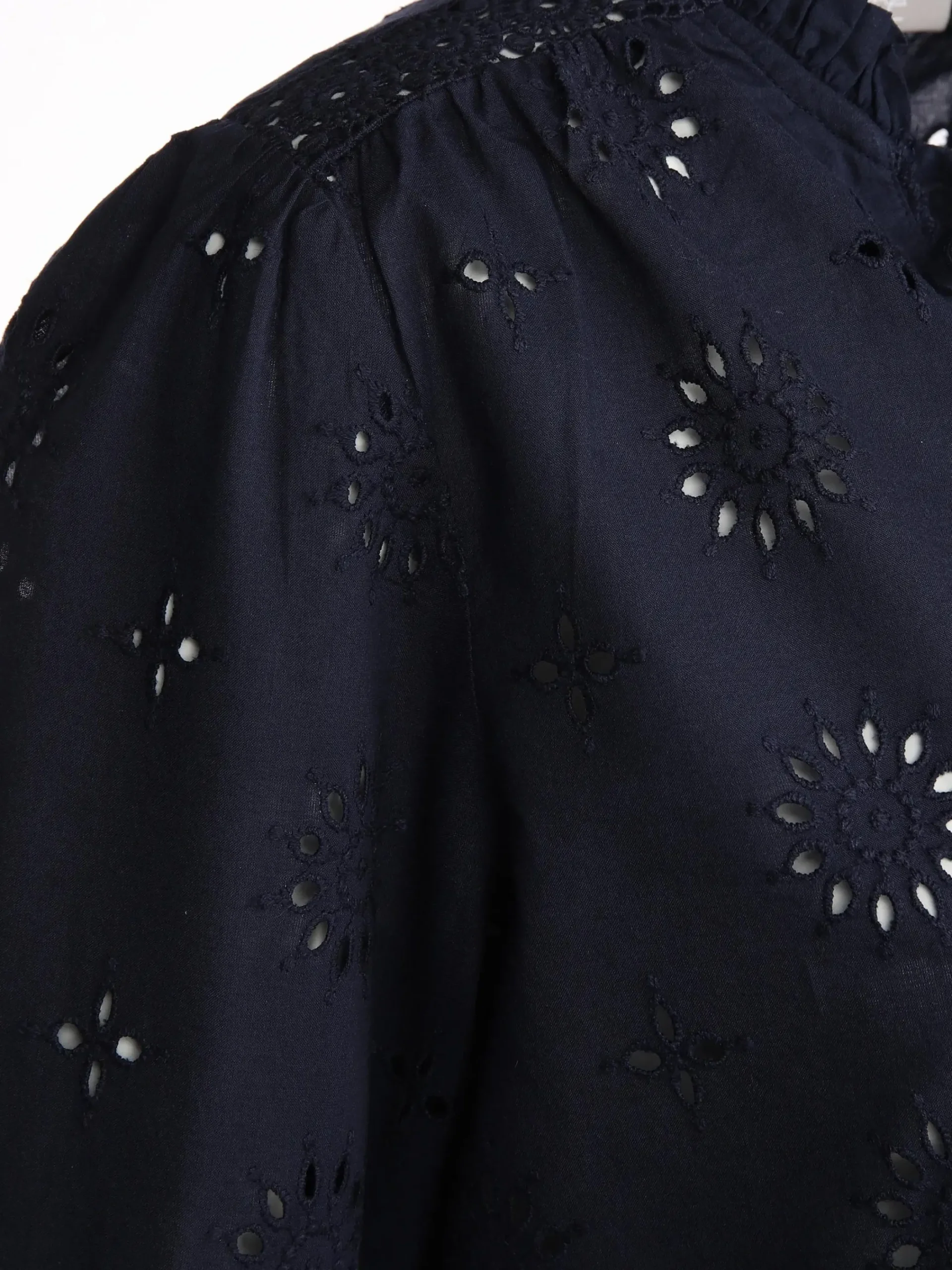 Damen Sure Damen Bluse mit Lochstickerei