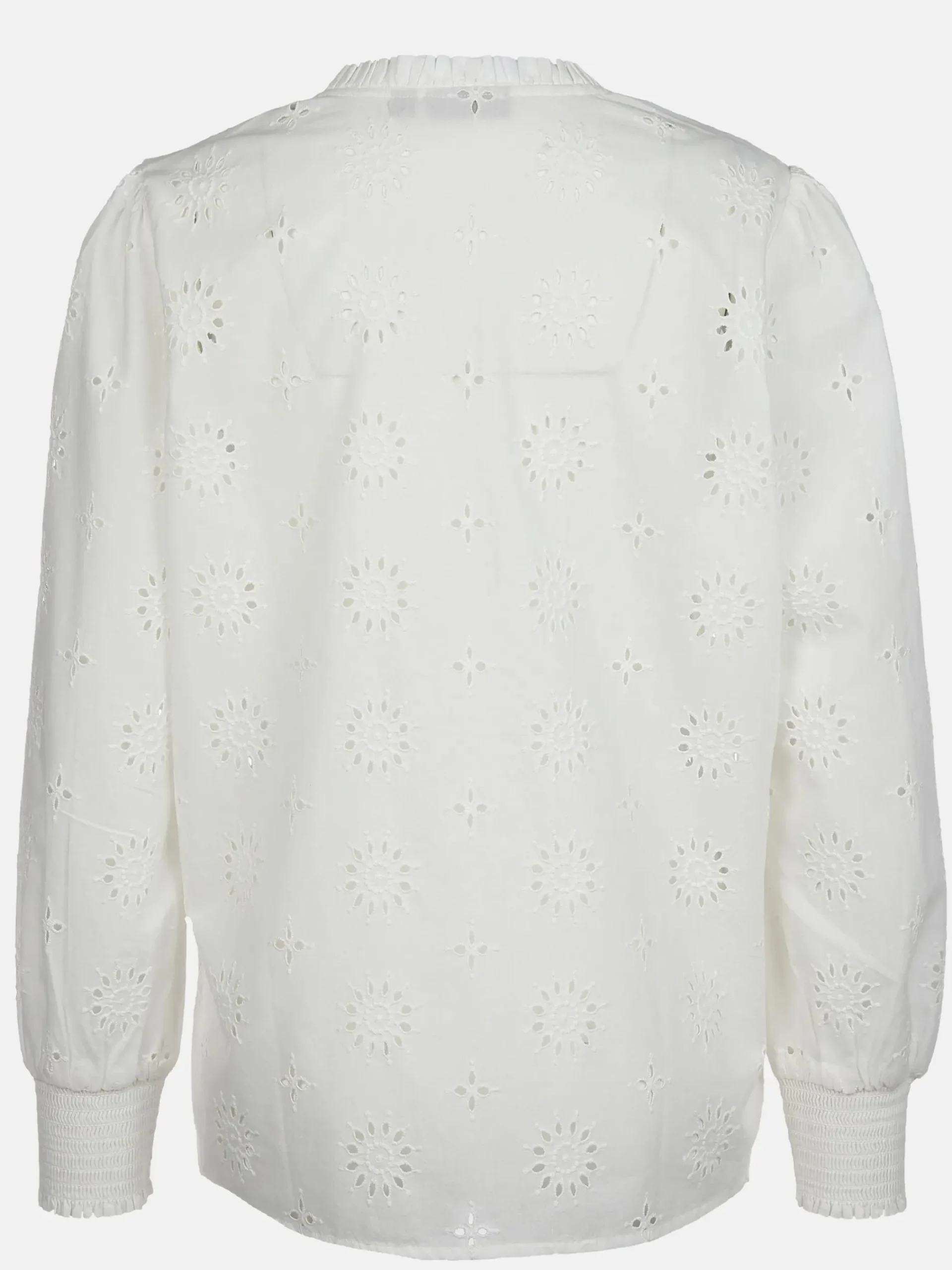 Damen Sure Damen Bluse mit Lochstickerei