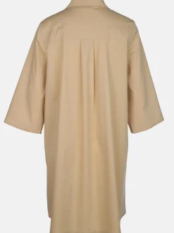 Damen IX-O Damen Blusenkleid unifarben