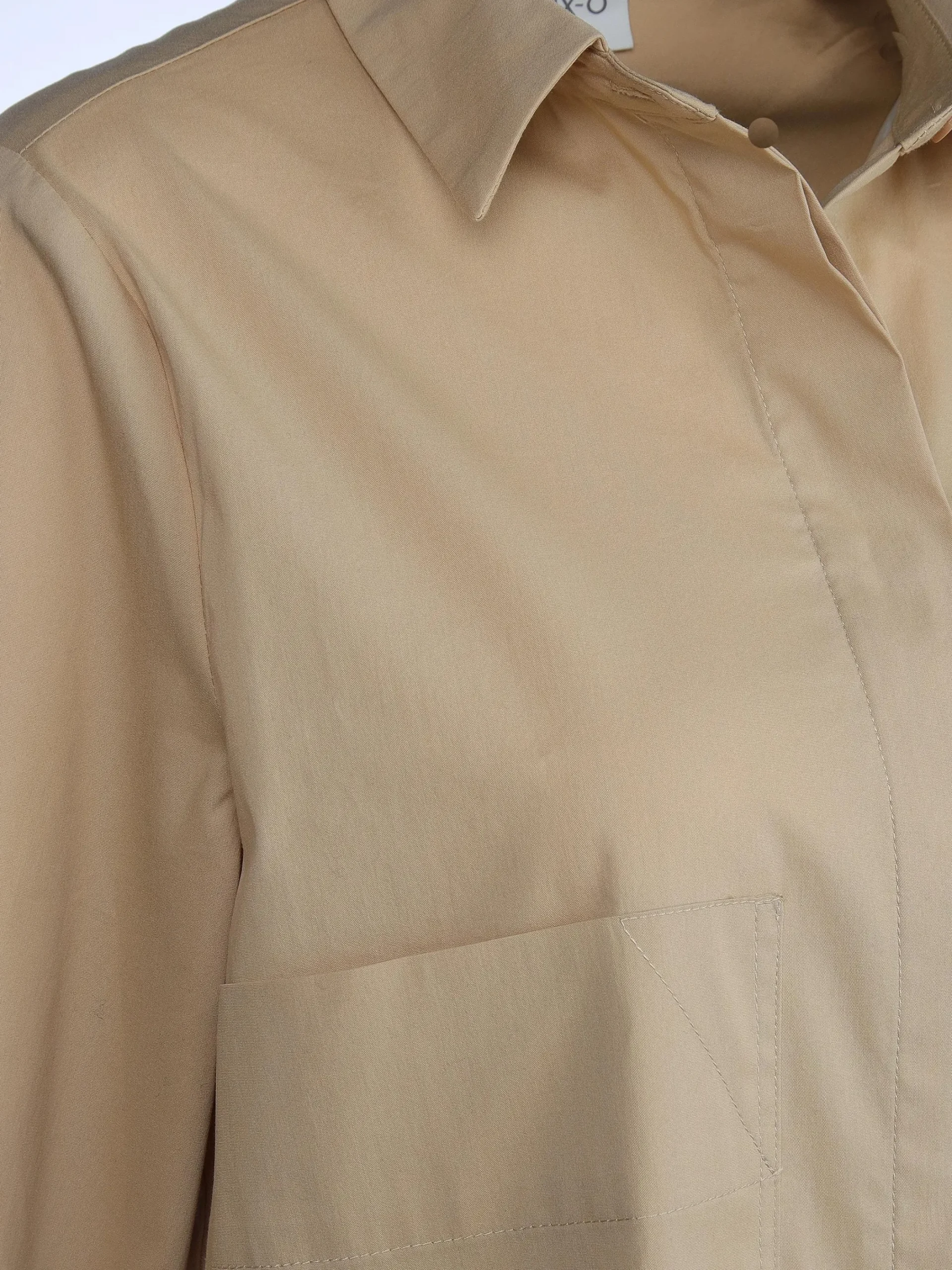 Damen IX-O Damen Blusenkleid unifarben