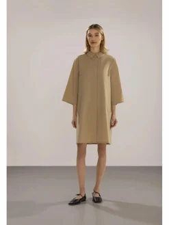 Damen IX-O Damen Blusenkleid unifarben