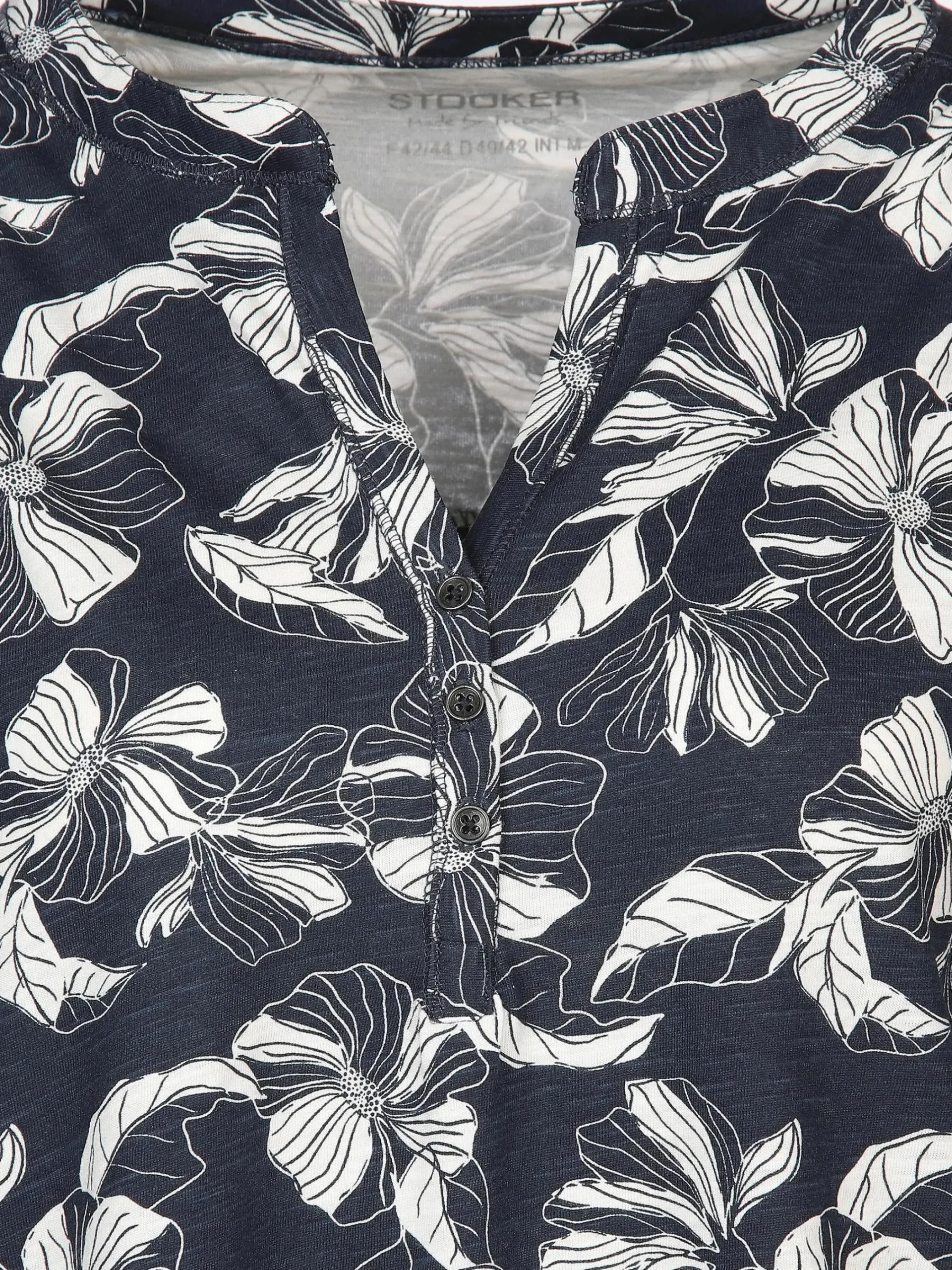 Damen Stooker DOB Damen Blusenshirt im floralen Style