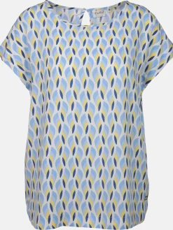 Damen Lisa Tossa Damen Blusentop mit Alloverprint