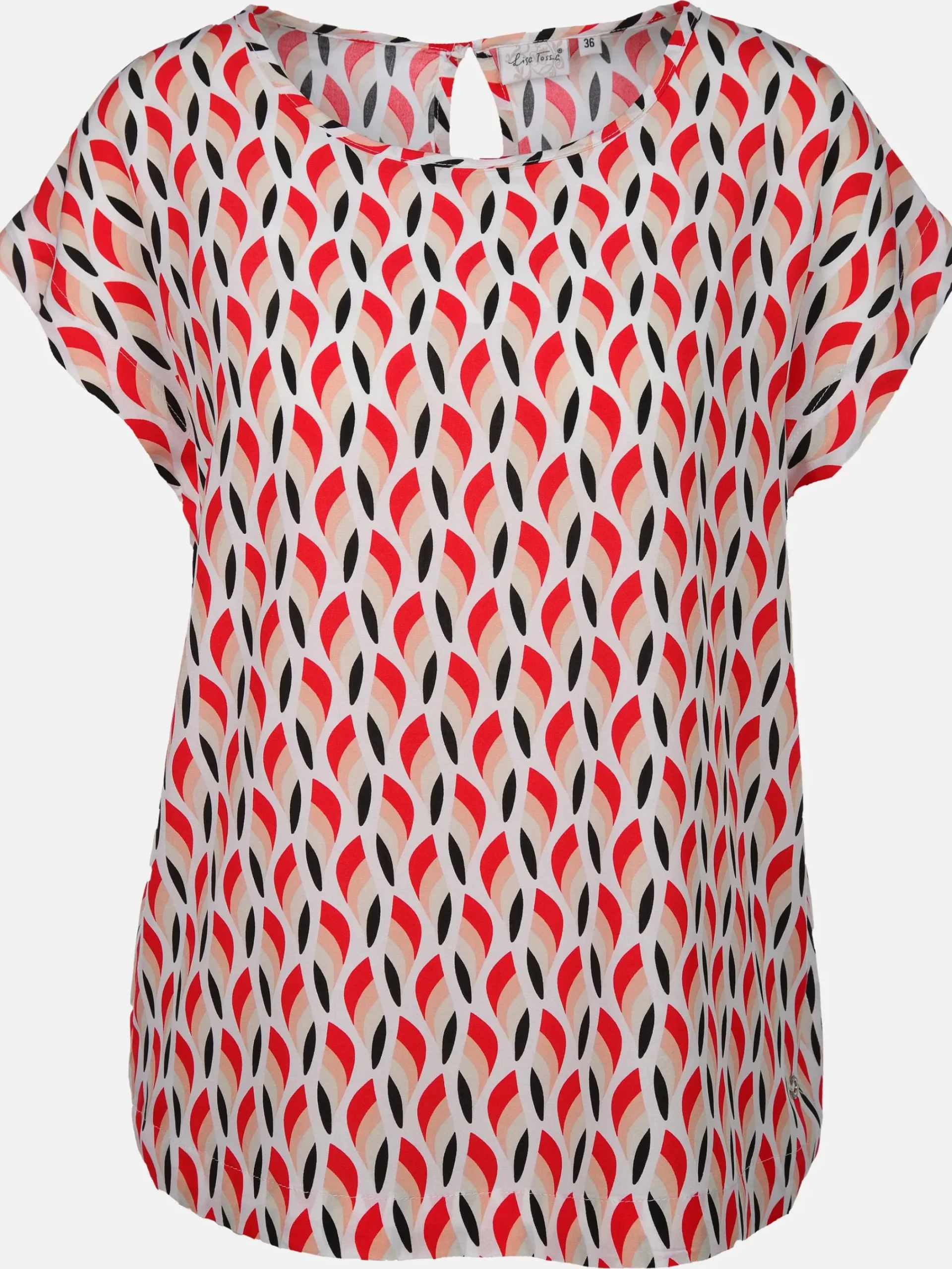 Damen Lisa Tossa Damen Blusentop mit Alloverprint