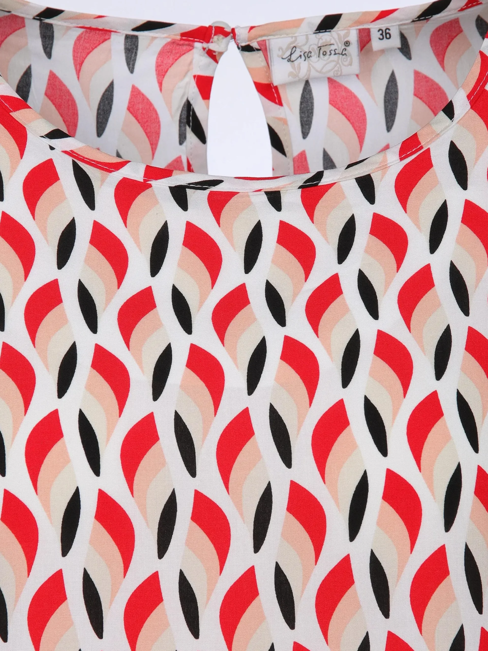 Damen Lisa Tossa Damen Blusentop mit Alloverprint