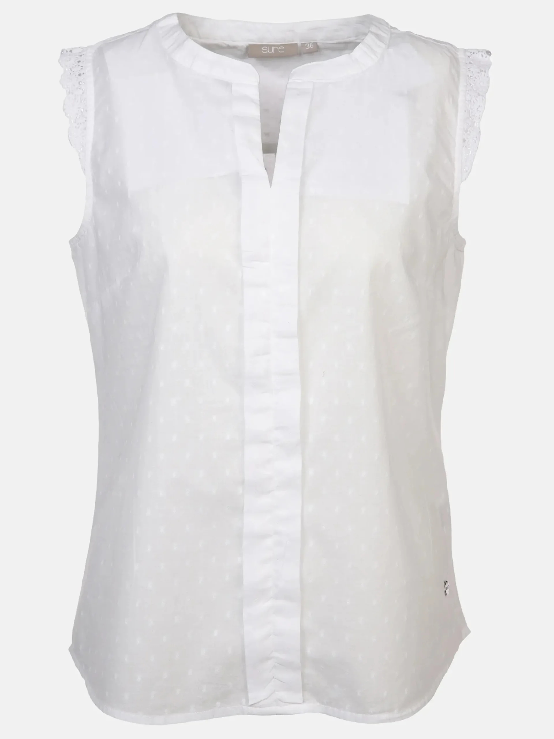 Damen Sure Damen Blusentop mit Spitze
