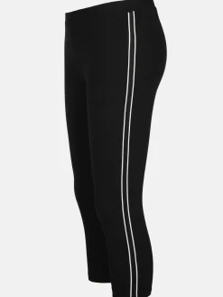 Damen Sure Damen Capri Leggings mit Galonstreifen