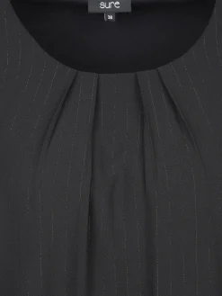 Damen Sure Damen Chiffonbluse mit feinen Streifen