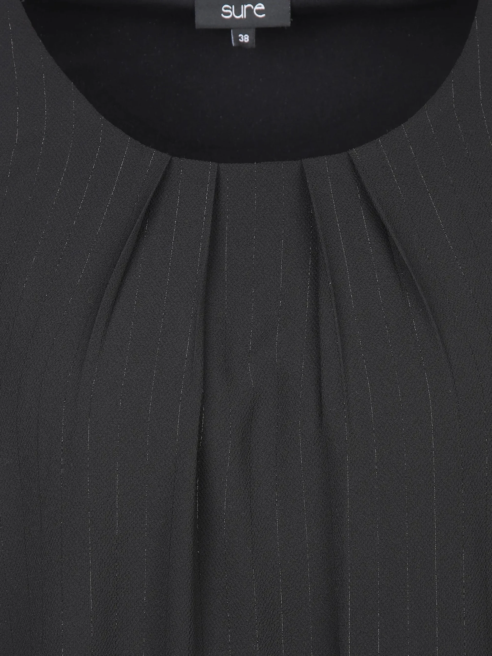 Damen Sure Damen Chiffonbluse mit feinen Streifen