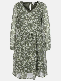 Damen Sure Damen Chiffonkleid mit V-Ausschnitt