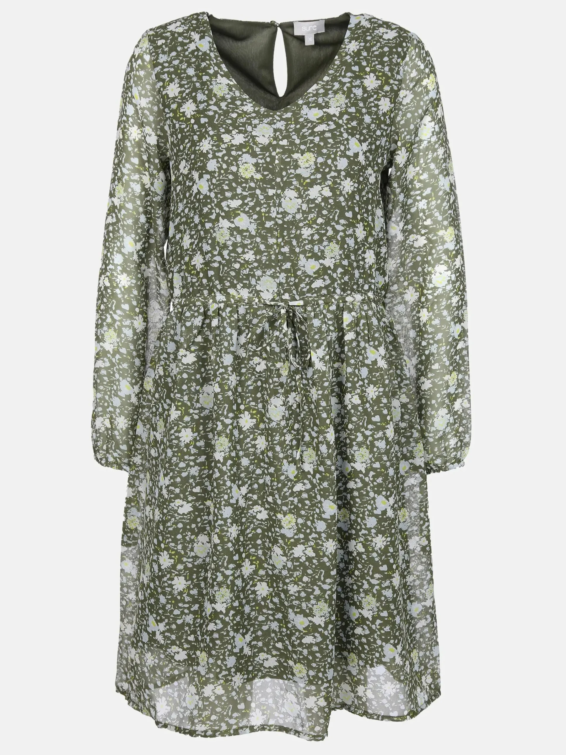 Damen Sure Damen Chiffonkleid mit V-Ausschnitt