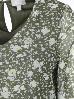 Damen Sure Damen Chiffonkleid mit V-Ausschnitt