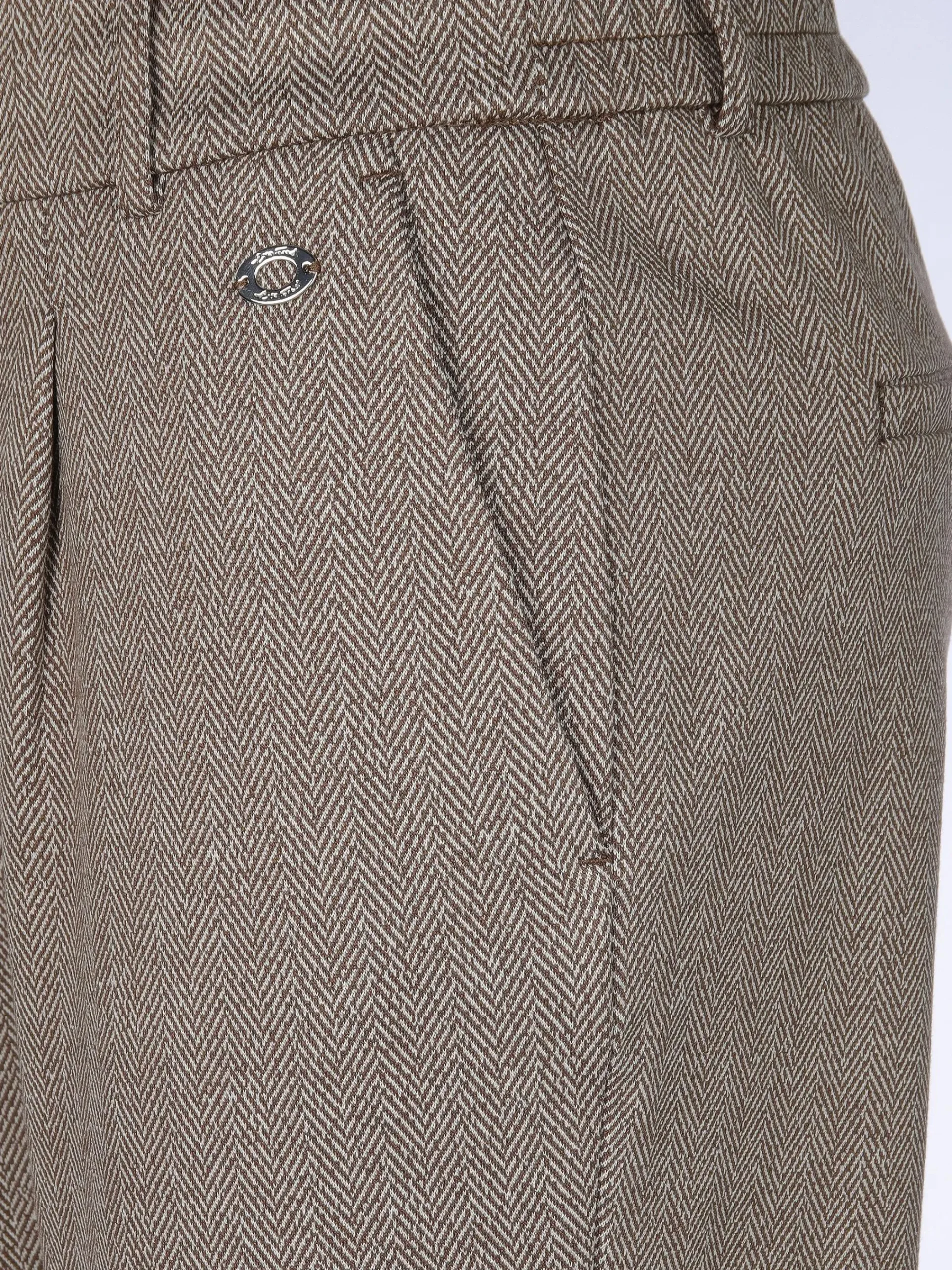 Damen Lisa Tossa Damen Cityjoggerhose im Fischgratdessin