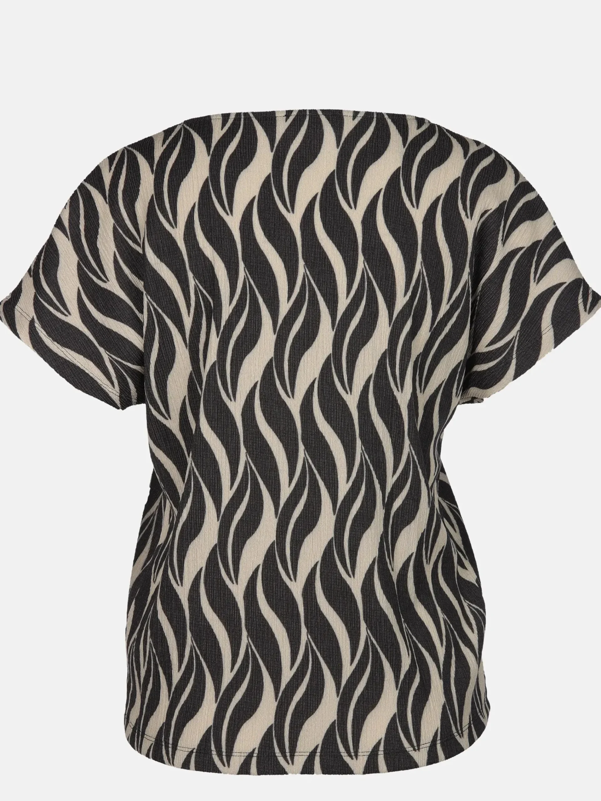 Damen Lisa Tossa Damen Crinkle-Shirt mit Alloverprint