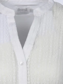 Damen Brandl Tracht Damen Dirndlbluse mit V-Ausschnitt