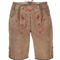 Damen Brandl Tracht Damen Echtleder-Bermuda in lässiger Vintage-Optik