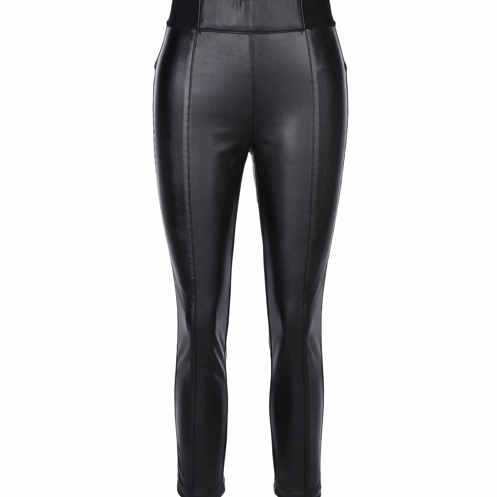 Damen Street One Damen Fakelederhose mit wärmendem Innenfutter