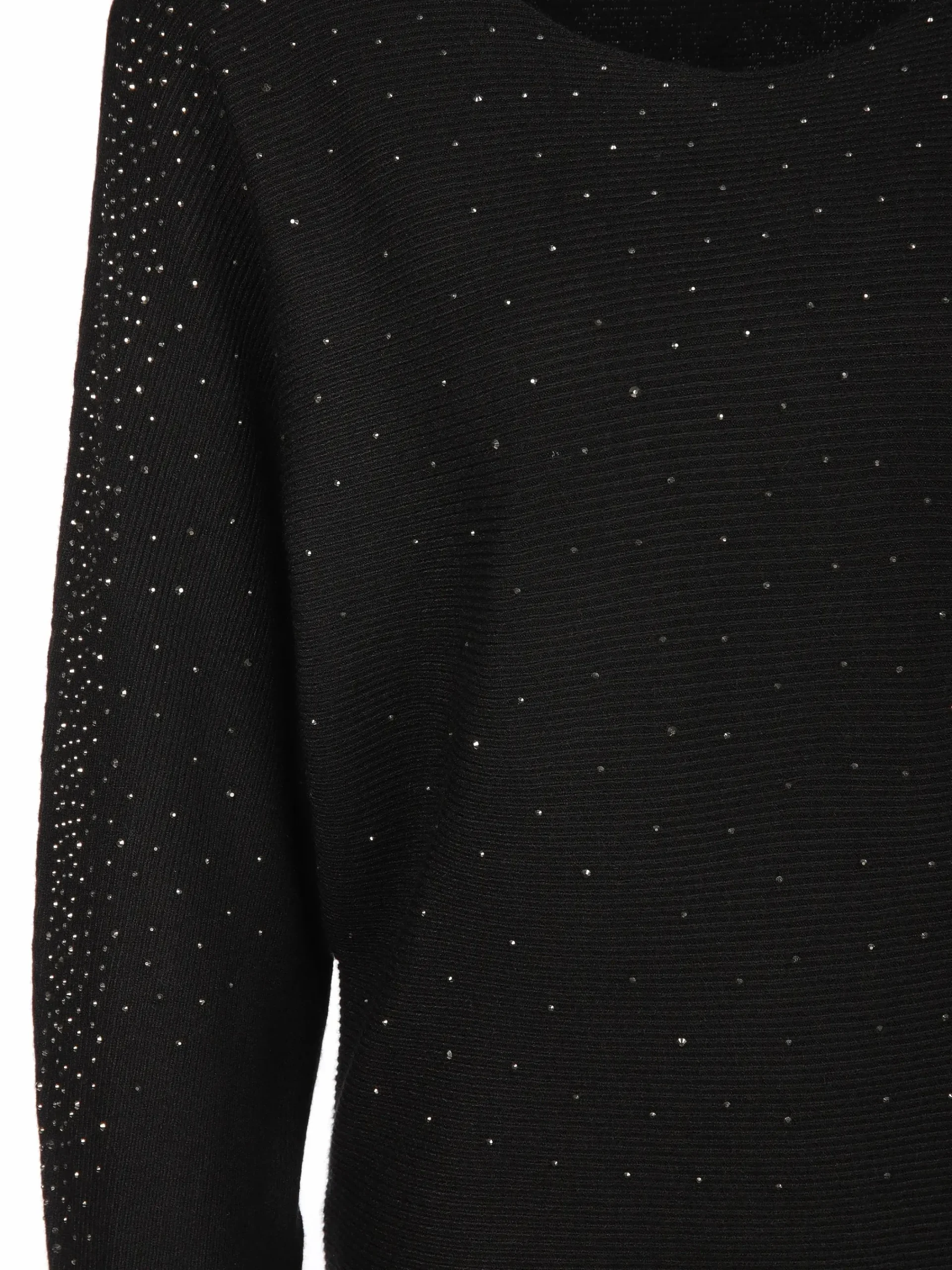 Damen Apricot Damen Feinstrick-Shirt mit Glitzersteinchen