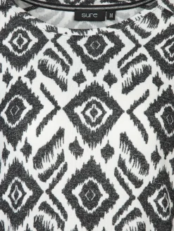 Damen Sure Damen Flauschshirt im abstrakten Dessin