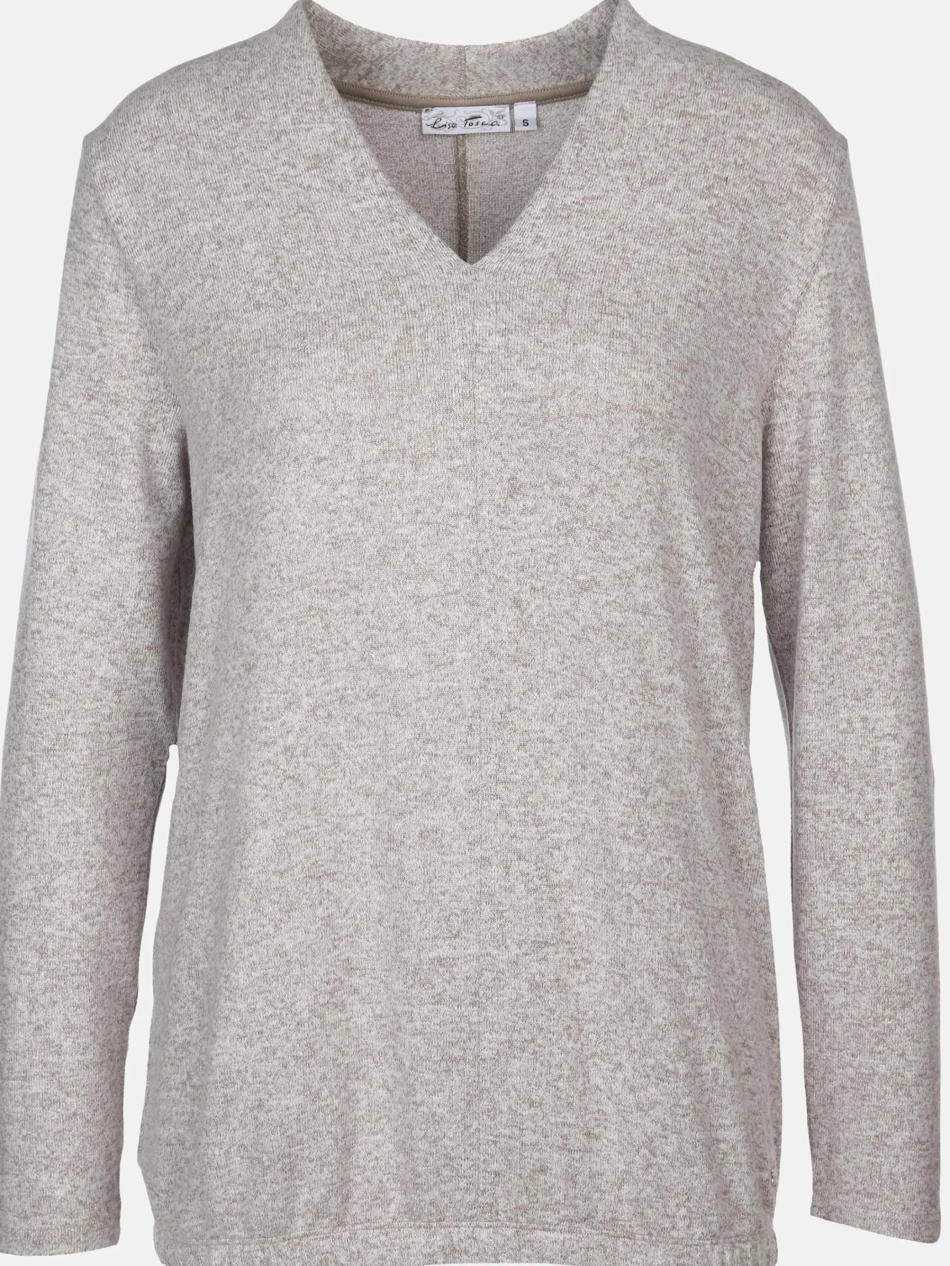 Damen Lisa Tossa Damen Flauschshirt in melierter Optik