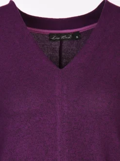 Damen Lisa Tossa Damen Flauschshirt in melierter Optik