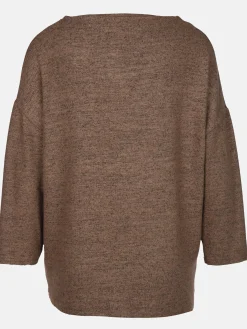 Damen Sure Damen Flauschshirt mit 3/4 langem Arm