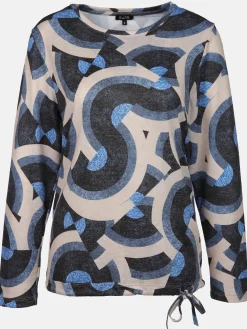 Damen Sure Damen Flauschshirt mit Alloverprint