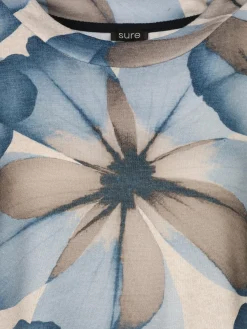 Damen Sure Damen Flauschshirt mit Blumenprint