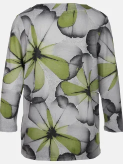 Damen Sure Damen Flauschshirt mit Blumenprint