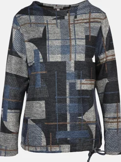 Damen Sure Damen Flauschshirt mit Kelchkragen