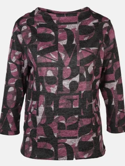 Damen Sure Damen Flauschshirt mit Kelchkragen