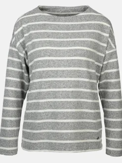 Damen Sure Damen Flauschshirt mit Streifen