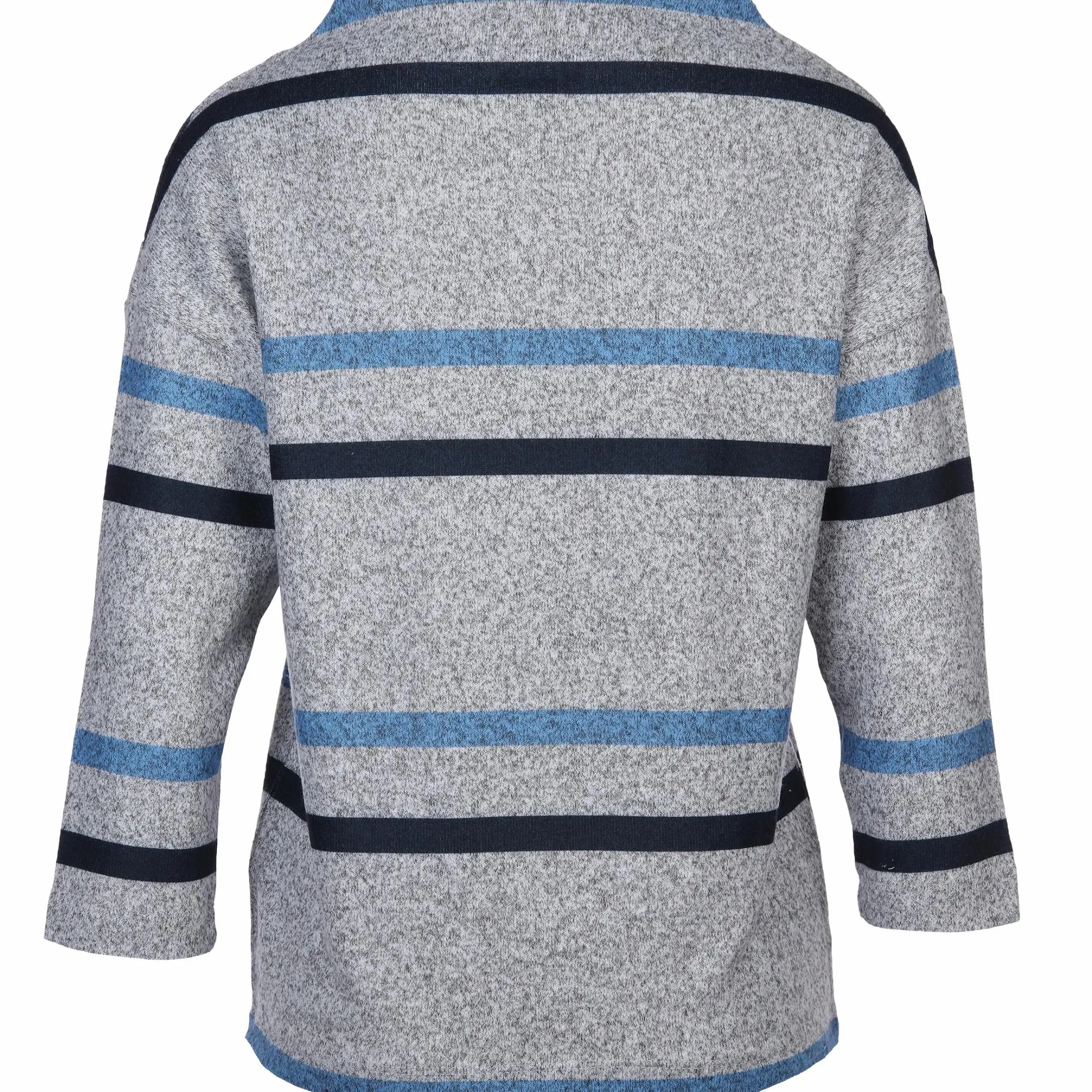 Damen Sure Damen Flauschshirt mit Streifen und 3/4 Arm