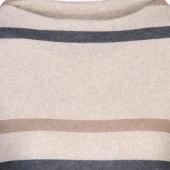 Damen Sure Damen Flauschshirt mit Streifen und 3/4 Arm