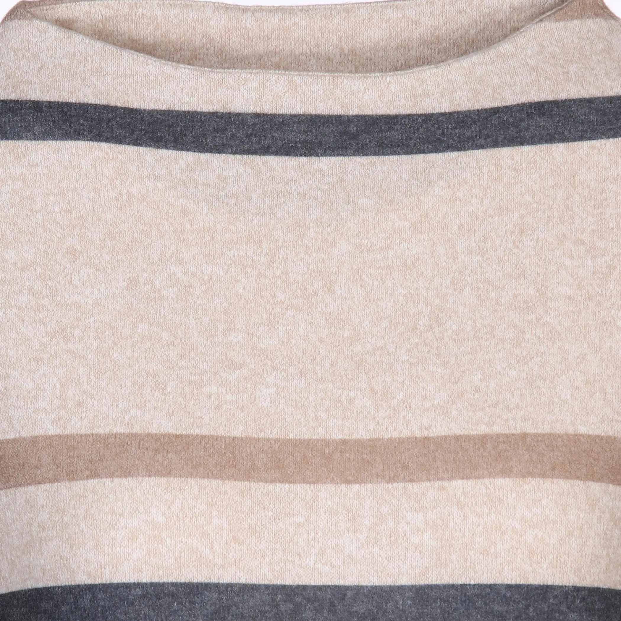 Damen Sure Damen Flauschshirt mit Streifen und 3/4 Arm