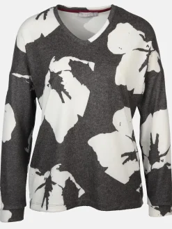 Damen Sure Damen Flauschshirt mit V-Ausschnitt