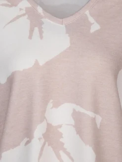 Damen Sure Damen Flauschshirt mit V-Ausschnitt