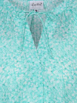 Damen Lisa Tossa Damen Halbarmbluse im Minimalprint