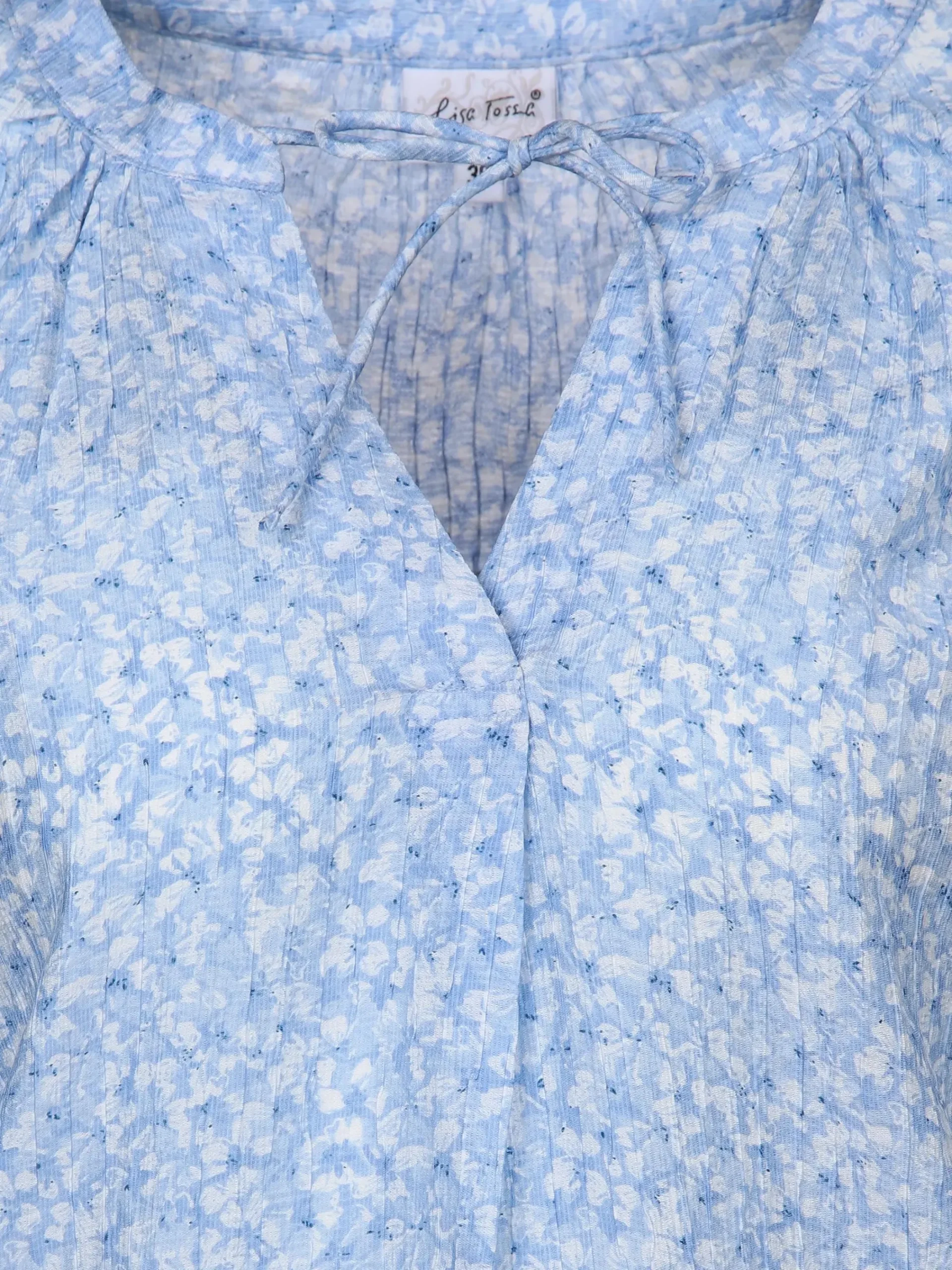 Damen Lisa Tossa Damen Halbarmbluse im Minimalprint