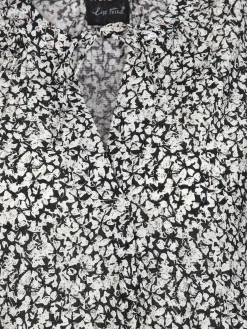 Damen Lisa Tossa Damen Halbarmbluse mit Alloverprint