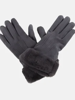 Damen Sure Damen Handschuhe mit Kunstpelz