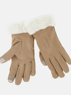 Damen Sure Damen Handschuhe mit Kunstpelz