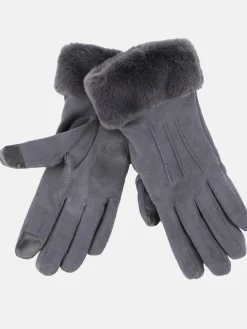 Damen Sure Damen Handschuhe mit Kunstpelz