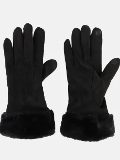 Damen Sure Damen Handschuhe mit Kunstpelz