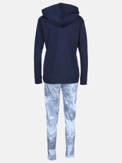Damen Sure Damen Hausanzug mit Batikstyle-Hose und Hoodie