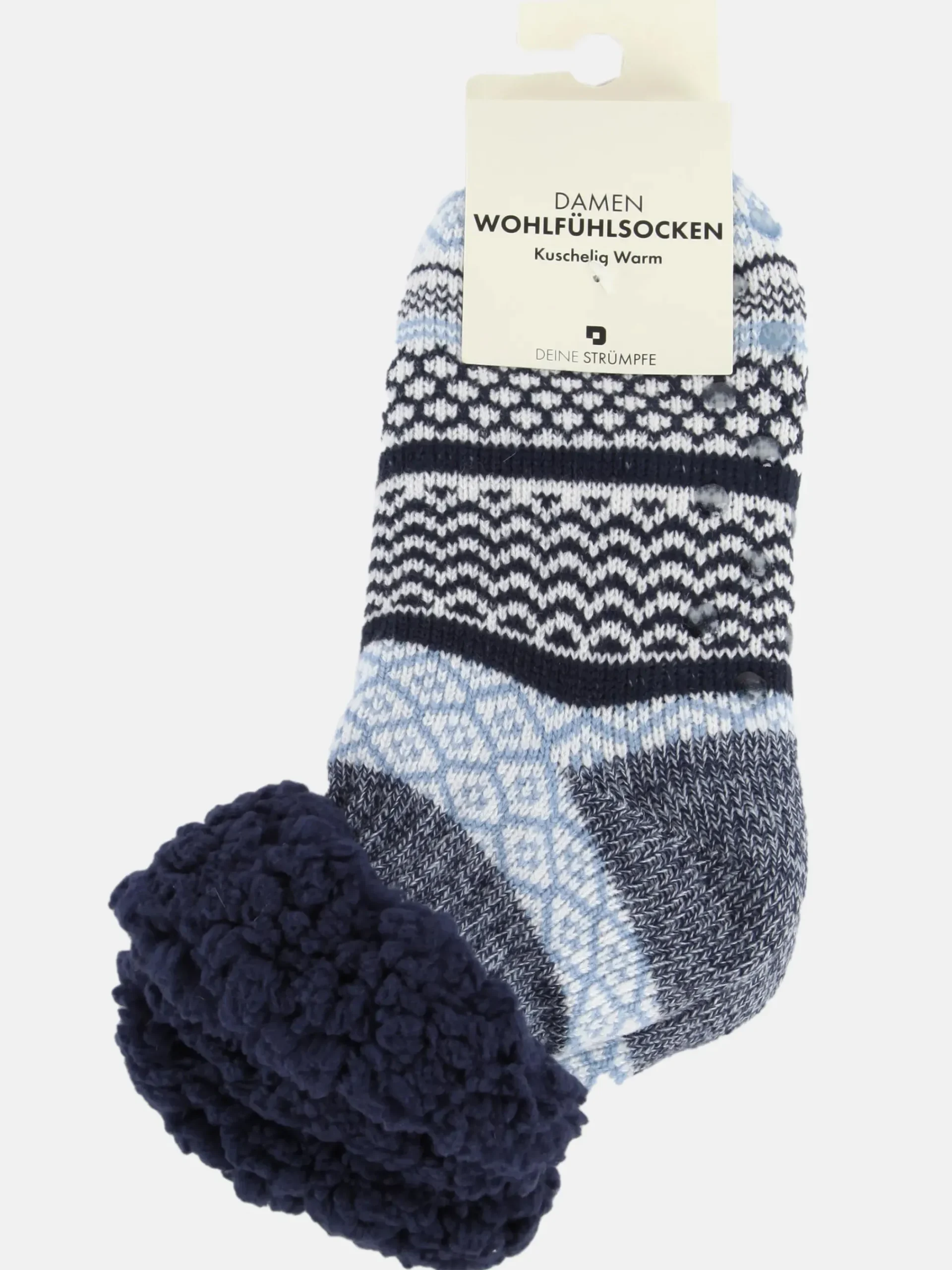 Damen No Manufacturer Damen Hausschuhsocken mit Teddyfell