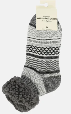 Damen No Manufacturer Damen Hausschuhsocken mit Teddyfell
