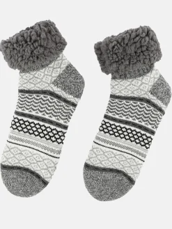 Damen No Manufacturer Damen Hausschuhsocken mit Teddyfell