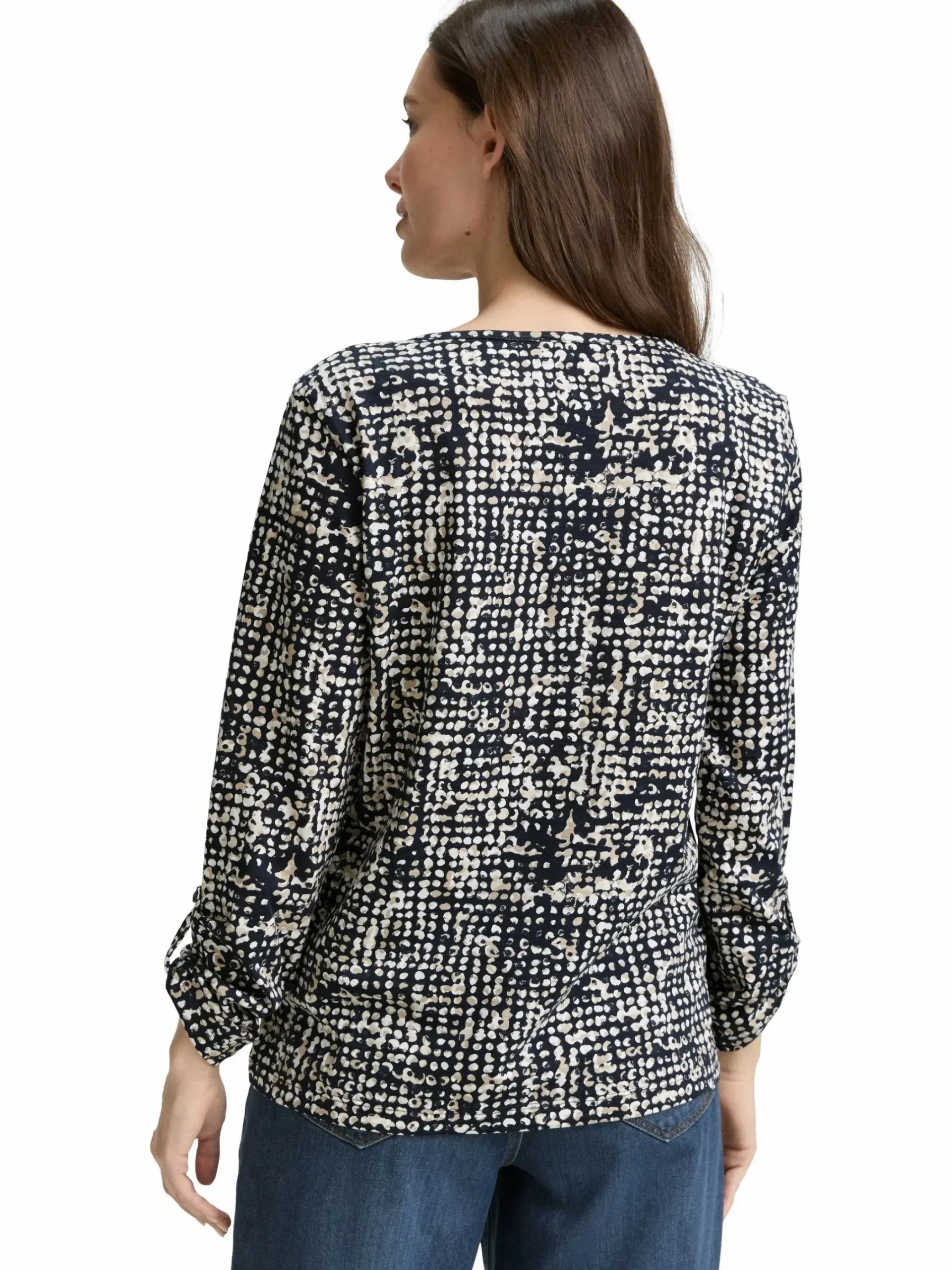 Damen Tom Tailor Damen Henley Blusenshirt