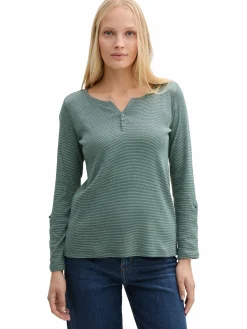 Damen Tom Tailor Damen Henleyshirt